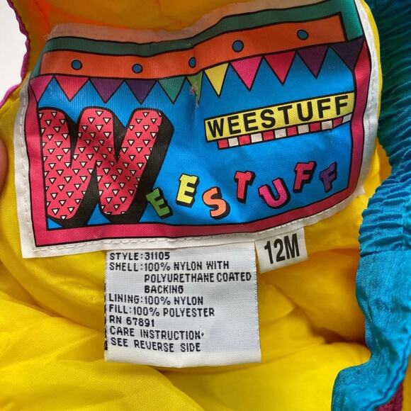 Weestuff Girls Neon Color Block Snow Bibs 12 Months - Picture 6 of 12